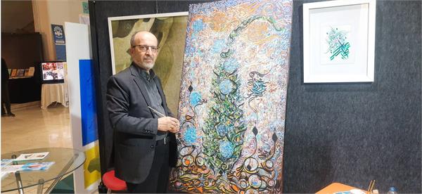 ‘Galaxy of Resistance Front’: Artists Creates Special Painting during Two Weeks of 31st Intl. Quran Fair